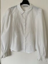 Zara white blouse for sale  USK