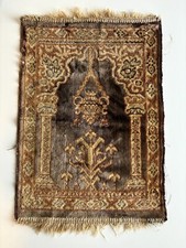 Tapete de oração islâmico belga antigo Ca 1910 pequeno 13"x18" para fins decorativos comprar usado  Enviando para Brazil