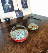 Two vintage millefiori for sale  ALNWICK