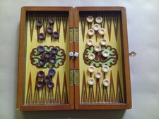 Vintage backgammon holz gebraucht kaufen  Eutin