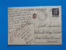 Cartolina postale vinceremo usato  Torino