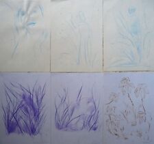 PLANT FORMS série desenhos pinturas a óleo esboços coleção arte original etude comprar usado  Enviando para Brazil
