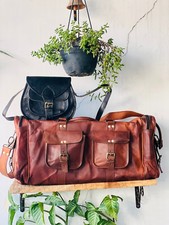 Genuine leather vintage for sale  USA