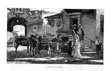 Stampa antica campagna usato  Lecco