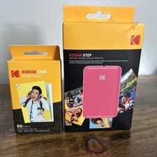 Impressora Fotográfica Instantânea Kodak Step Mobile Rosa - com Zinco Portátil 2x3" comprar usado  Enviando para Brazil