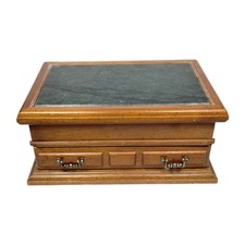 CAIXA DE JOIAS DE MADEIRA COM TAMPO DE MÁRMORE MONTGOMERY WARD WONDERCRAFTS  comprar usado  Enviando para Brazil