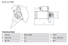 Starter anlasser bosch gebraucht kaufen  Bautzen-Umland II