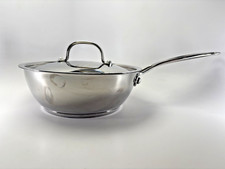 Pires abertos Cuisinart aço inoxidável 2 qt 18/10 aço inoxidável 735-20NCVR com tampa, usado comprar usado  Enviando para Brazil