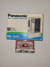 Mini gravador cassete vintage Panasonic modelo RQ-345 Japão com caixa testada funciona comprar usado  Enviando para Brazil