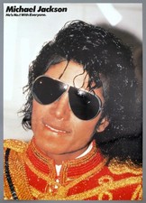 MICHAEL JACKSON – raro pôster promocional vintage original dos anos 1980 Epic/Sony Inc. comprar usado MICHAEL JACKSON – raro pôster promocional vintage original dos anos 1980 Epic/Sony Inc. comprar usado  Enviando para Brazil