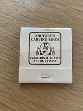 Toby carvery matchbook for sale  NORTHAMPTON