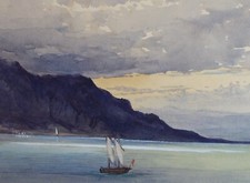 Original watercolour seacliffs for sale  WIRRAL
