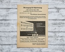 1953 bezugsgeld quittung gebraucht kaufen  Gießen