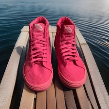 Tênis de skate Vans Hi Top rosa neon EUA 7 comprar usado  Enviando para Brazil