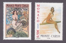 Mônaco 2290-91 MNH 2003 MNH Pôsteres em Selos Conjunto de 2 Muito Bom, usado comprar usado  Enviando para Brazil