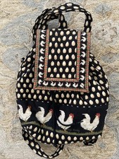 Usado, Mochila Vera Bradley NOVA sem etiqueta - RARA "Chanticlear" aposentada estampa de ovo de frango comprar usado  Enviando para Brazil