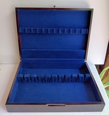 Heritage Mint Collection talheres de madeira/talheres caixa de armazenamento forrada 15x11, usado comprar usado  Enviando para Brazil