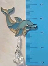 dolphin hanging art glass for sale  Johnsonville