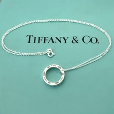 AUTÊNTICO Colar Tiffany & Co - 1837 Círculo - Corrente de Prata - Estado Perfeito comprar usado  Enviando para Brazil