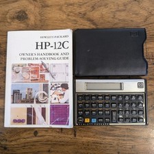 Usado RARO Vintage HP-12C Calculadora Financeira com CAIXA ORIGINAL E MANUAL Fabricado nos EUA comprar usado  Enviando para Brazil