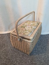 Wicker rattan embroidered for sale  STOKE-ON-TRENT
