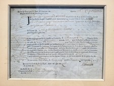 Vieux document 1754 d'occasion  Nice-