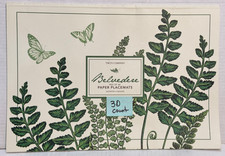 Almofada de papel retangular Green Ferns Leaves Placemats 30 folhas Two's Company rasgada, usado comprar usado Almofada de papel retangular Green Ferns Leaves Placemats 30 folhas Two's Company rasgada, usado comprar usado  Enviando para Brazil