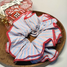 Chouchou rayures coton d'occasion  Paris-