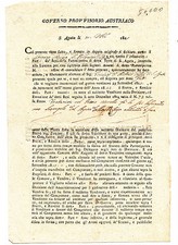Governo provv.austriaco s.agat usato  Italia