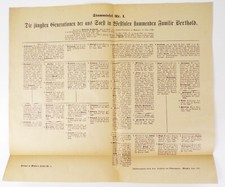 Stammtafel familie berthold gebraucht kaufen  Neugersdorf