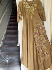 Embroidered maxi dress for sale  GLASTONBURY
