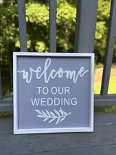 Welcome wedding sign for sale  Somers