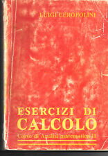 Esercizi calcolo. corso usato  Bologna