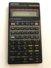 Usado, Calculadora programável retrô Sharp EL-5020 10 dígitos usada comprar usado  Enviando para Brazil