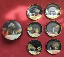Japanese lacquer coaster for sale  BRADFORD