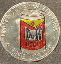 DUFF BEER!!Dólar moeda Hobo gravada à mão (1976)!!!! comprar usado  Enviando para Brazil