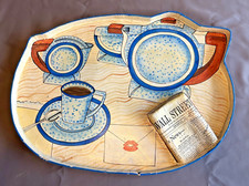 Usado, Bandeja para servir cafeteira rara vintage retrô década de 1970 papel machê Wall Street Journal comprar usado  Enviando para Brazil