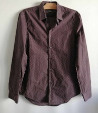 Chemise violette coton d'occasion  Bourg-de-Thizy