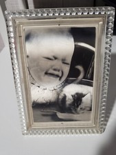 Lamac Lenticular 3-D Multidimensional Moldura Bebê e Gato Photo-Move Inc. Anos 1950, usado comprar usado  Enviando para Brazil