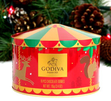 Godiva tin merry for sale  CATERHAM