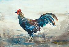 Usado, Galo Jovem - Pintura a óleo original 12x10 polegadas (montada) NOVO! comprar usado  Enviando para Brazil