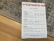 Porsche full range. for sale  PONTYPRIDD