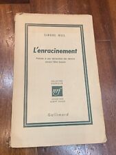 Simone weil enracinement usato  Napoli