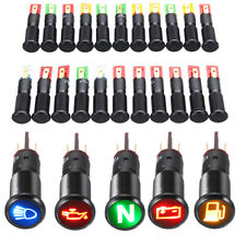 Painel piloto indicador LED carro 8/10/12/16mm 12V 24V luz de aviso painel comprar usado  Enviando para Brazil