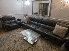 Italian leather sofa for sale  LONDON