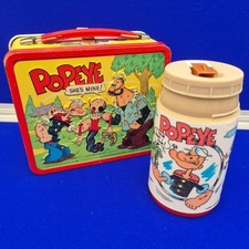 Popeye lunchbox thermos for sale  STOCKTON-ON-TEES