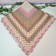 Pink beige crochet for sale  CAMBRIDGE
