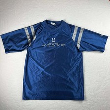 Camiseta de futebol NFL Indianopolis Colts listras atléticas poliéster azul tamanho G comprar usado  Enviando para Brazil