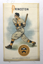 Bateria de beisebol 1910 PRINCETON S22 Murad cigarros tabaco seda 3 1/2 X 5 1/2" comprar usado  Enviando para Brazil