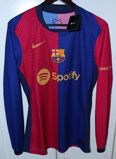 NEW SHIRT CAMISETA FC BARCELONA BARÇA NIKE VAPOR MATCH HOME 2024/2025 JERSEY L/S comprar usado  Enviando para Brazil